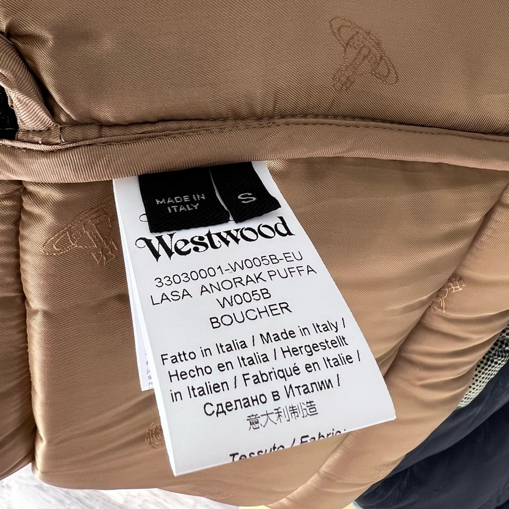 Vivienne Westwood Boucher Print Lasa Anorak Puffa Puffer Coat - Picture 9 of 9